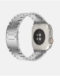 Friendie - Stainless Steel Link Bracelet Band (Ultra Style) - Darwin Ultra - Apple Watch Compatible
