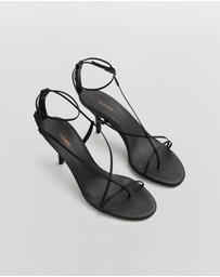 Bassike - fine strap heel