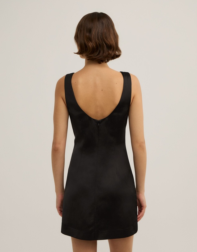 Witchery - Scoop Neck Satin Mini Dress