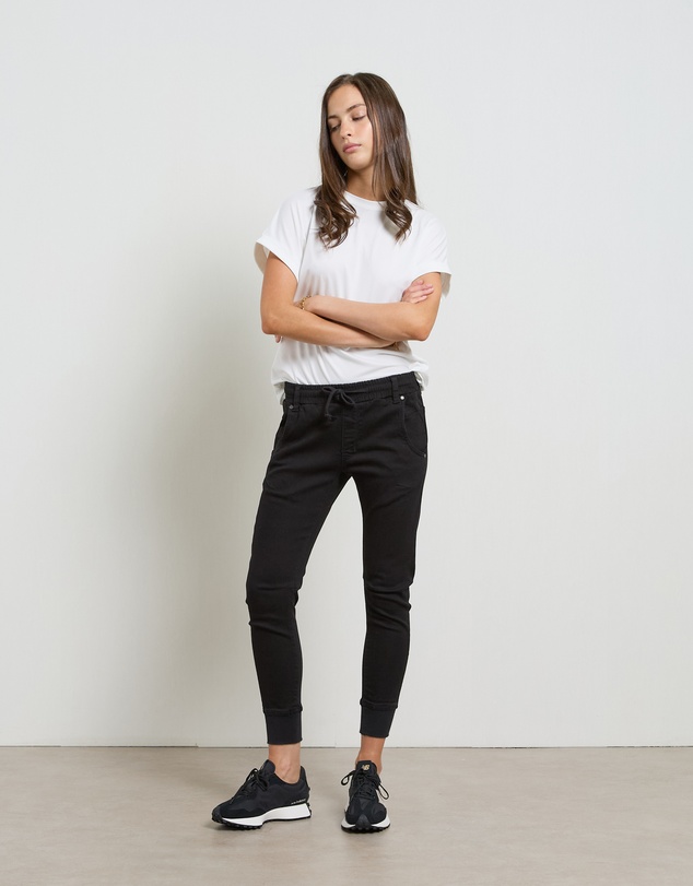 DRICOPER DENIM - Active Black Cuffed Jeans