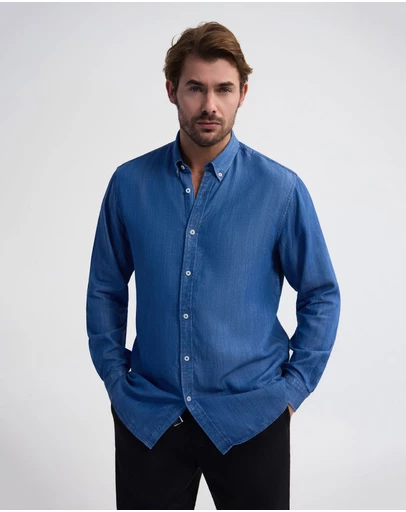 Oxford - Henry Casual Shirt Classic Fit