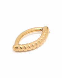 Lovisa - Gold Plated Titanium Twisted Half Hoop Belly Ring