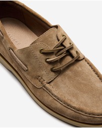 Calibre - Suede Boat Shoe Stone