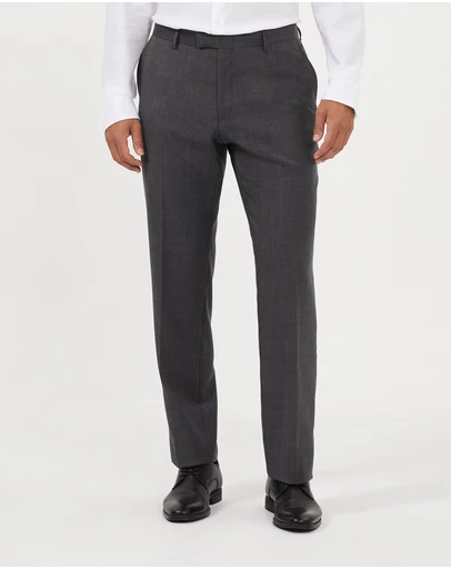 Van Heusen - Wool Blend Glen Check Suit Pant