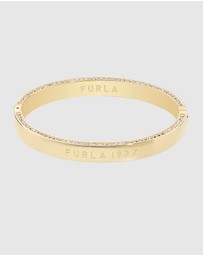 Furla - Furla 1927 Crystal Gold-Tone Bangle Bracelet