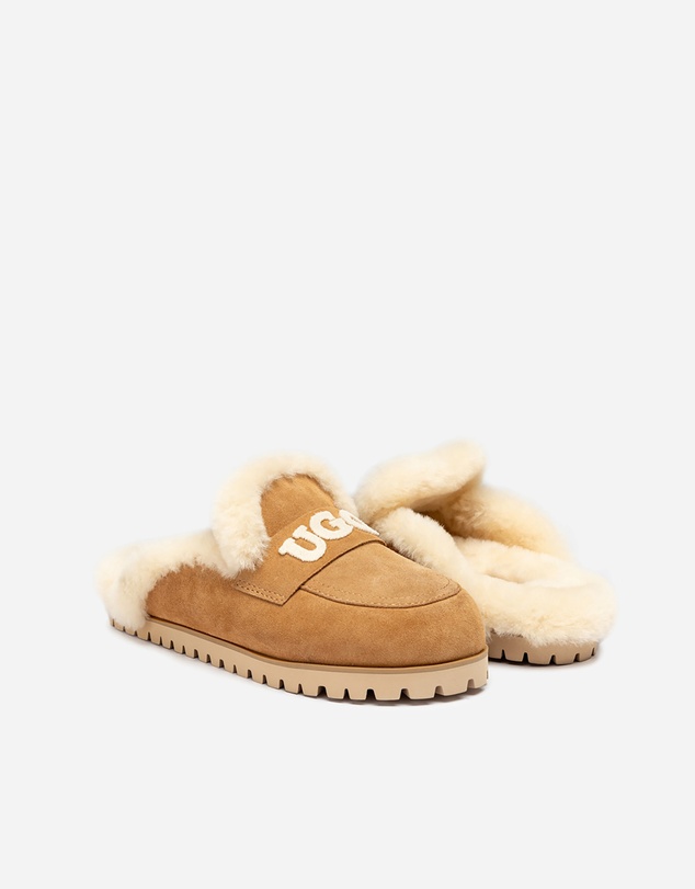 Ozwear Connection Uggs - Ugg Priya Knit Logo Shearling Slipper