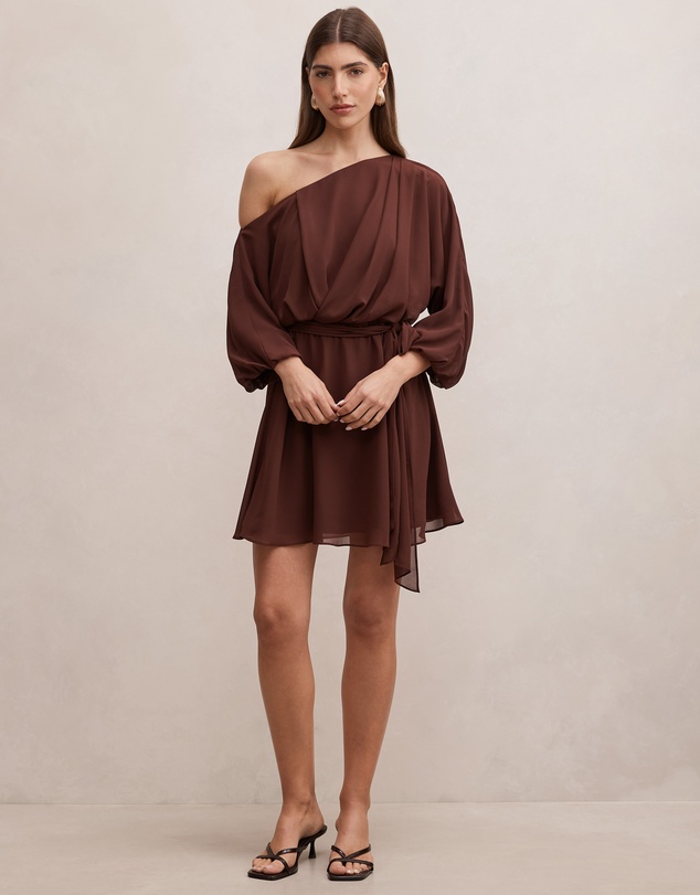 Forever New - Samantha Tipped Draped Mini Dress
