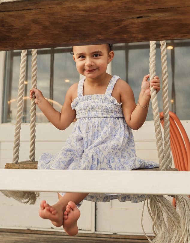 Kynd Baby - Shirred Dress in Coconut