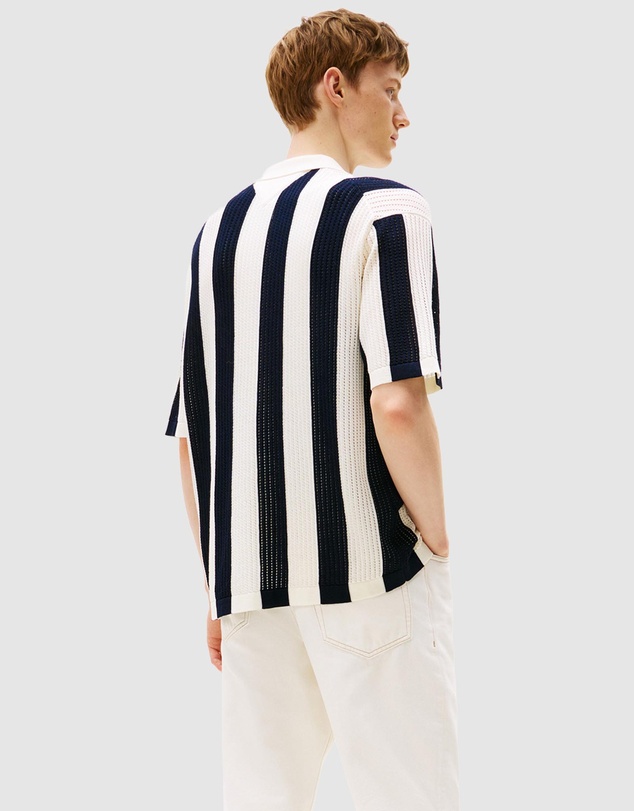Tommy Hilfiger - Open Knit Polo Button Through