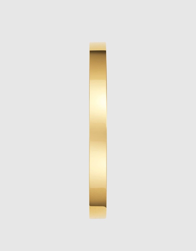 Nialaya Jewellery - Men's Gold Open Cuff Bangle