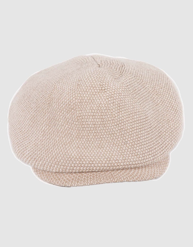Max Alexander - European Made Beige Wool Beret Cap