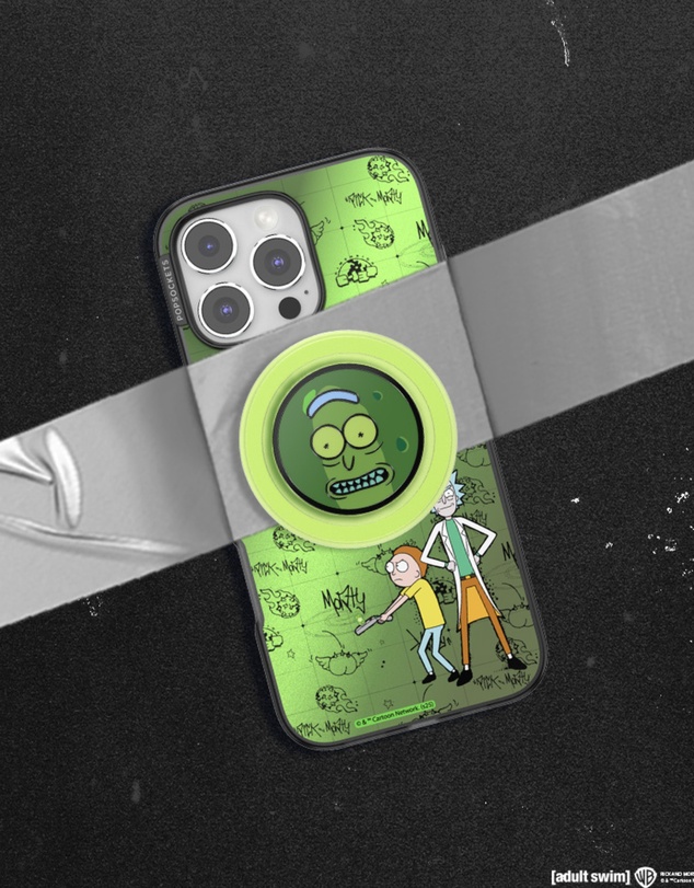 PopSockets - Rick and Morty PopGrip MagSafe Phone Grip Holder + Magnetic Adapter Ring