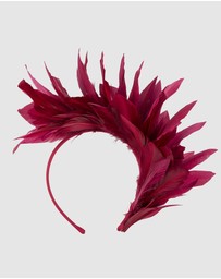 Max Alexander - Modern Burgundy Racing Fascinator