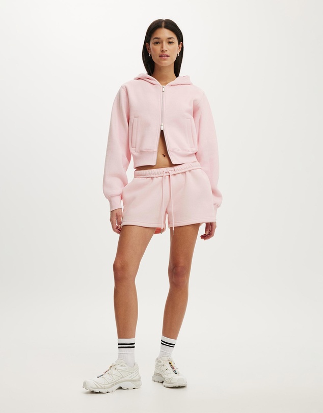 Cotton On Body Active - Plush Relaxed Zip Through Hoodie