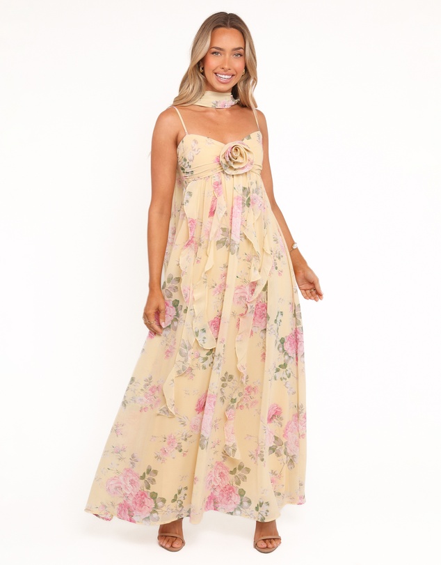 Petal & Pup - Tully Maxi Dress - Yellow Floral