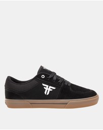Fallen Footwear - Fallen Footwear Men Patriot Vulcanised Sole Gum Shoes Black/White