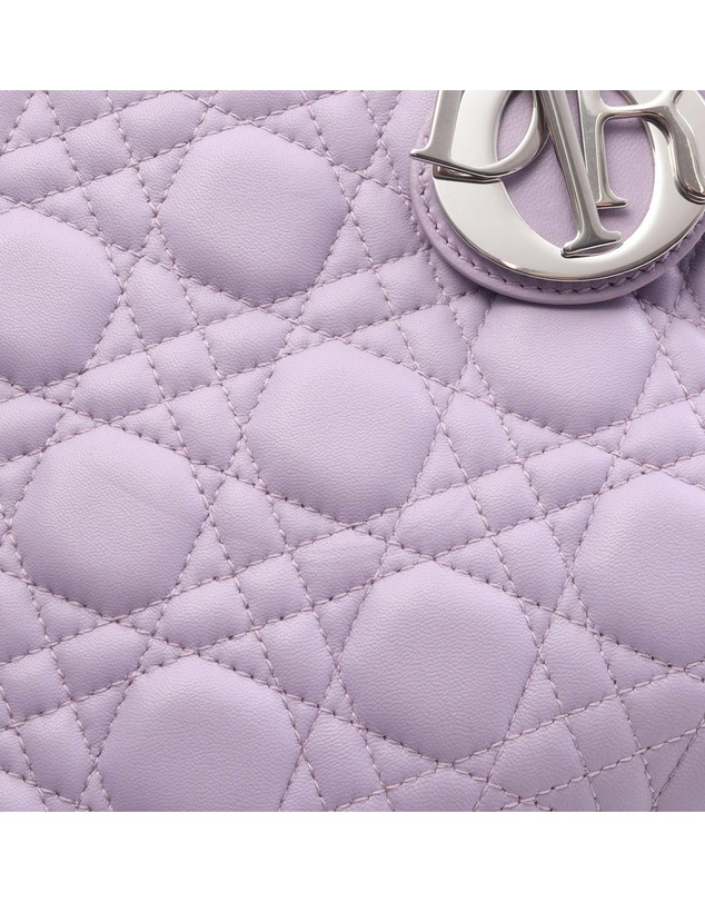 Pre-Loved by Azura Reborn - Pre-Loved Medium Bicolor Lambskin Cannage Lady Dior