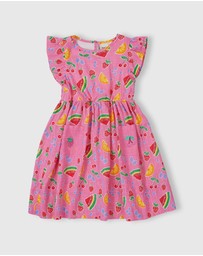 Goldie + Ace - Fruit Salad Lyla Dress - ICONIC EXCLUSIVE - Babies-Kids