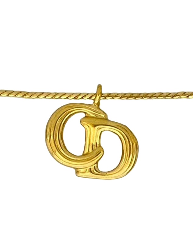 Pre-Loved by Azura Reborn - Pre-Loved Gold Plated CD Logo Pendant Necklace