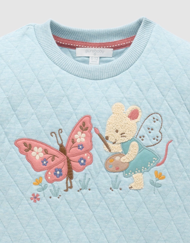 Purebaby - Butterfly Quilted Windcheater -Kids-Babies