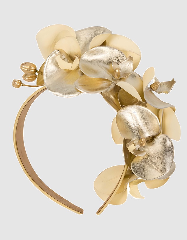 Max Alexander - Gold Orchid Racing Fascinator