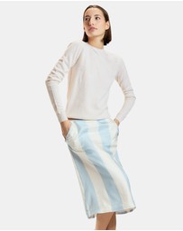 Cynthia Rowley - Stripe Collectible Silk Skirt