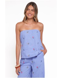 Petal & Pup - Ezra Pant Set - Blue Stipe