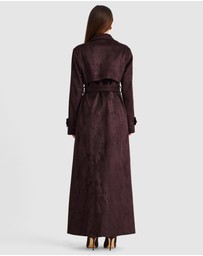 SNDYS - Sutton Faux Suede Trench Coat