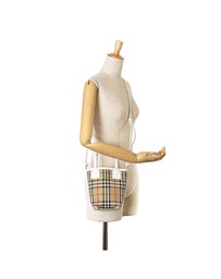 Pre-Loved by Azura Reborn - Pre-Loved burberry Woven Fabric Tote Bag with Handles and Shoulder Strap