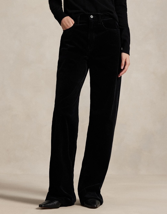 Polo Ralph Lauren - Cotton Corduroy Wide-Leg Pants - ICONIC EXCLUSIVE