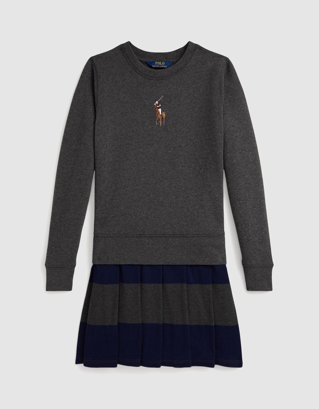 Polo Ralph Lauren - Big Pony Fleece Sweatshirt Dress - ICONIC EXCLUSIVE - Teens