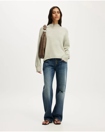 Cotton On - Mila Mock Neck Sweater