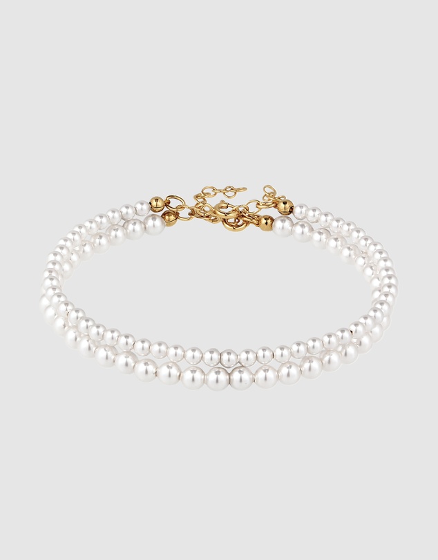 Elli Jewelry - Pearl Bracelet Set in Gold-Plated 925 Sterling Silver
