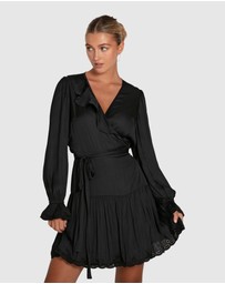 Belle & Bloom - Wild Flower Embroidered Wrap Dress