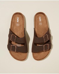 Rubi - Rex Double Buckle Slides