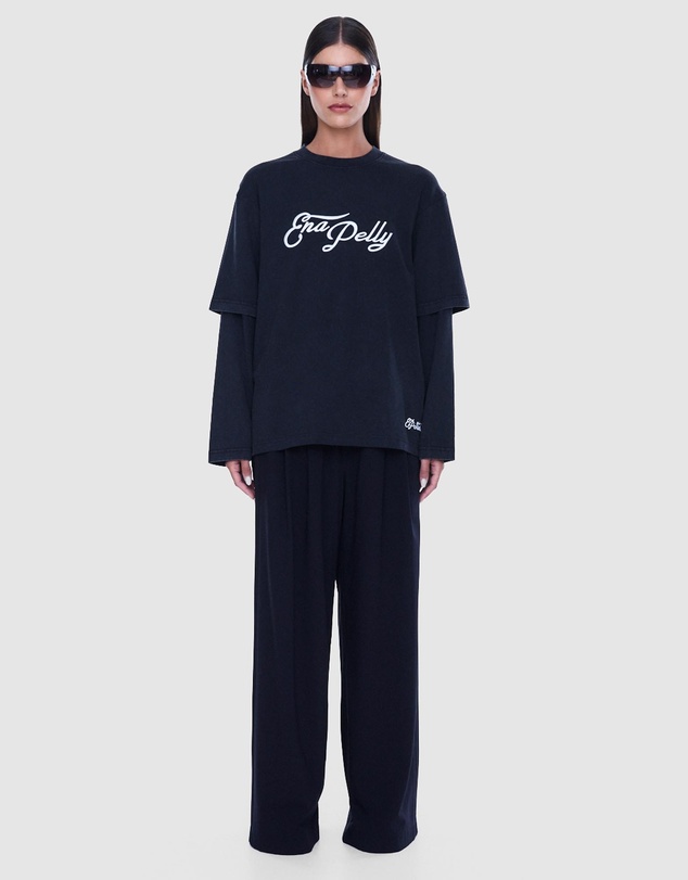 ENA PELLY - Mock Layer Long Sleeve Tee
