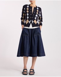 David Lawrence - Huntley Cotton Argyle Cardigan