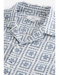 NEXT - Broderie Short Sleeve Shirt