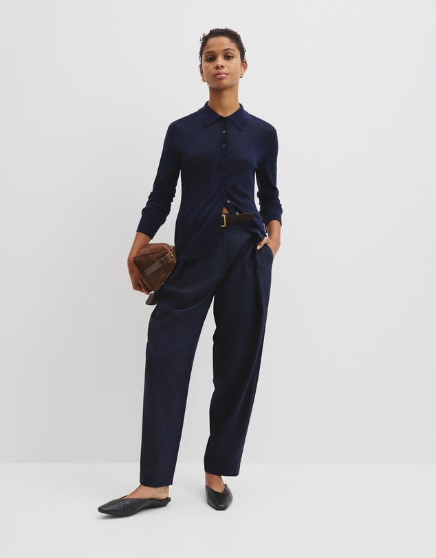 Country Road - Merino Long Sleeve Knit Shirt