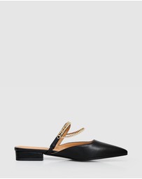 Belle & Bloom - On The Go Leather Flat