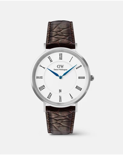 Daniel Wellington - Classic 40mm Roman Numerals Date Croc Belly