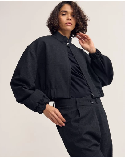 Oxford - Frankie Crop Bomber Jacket
