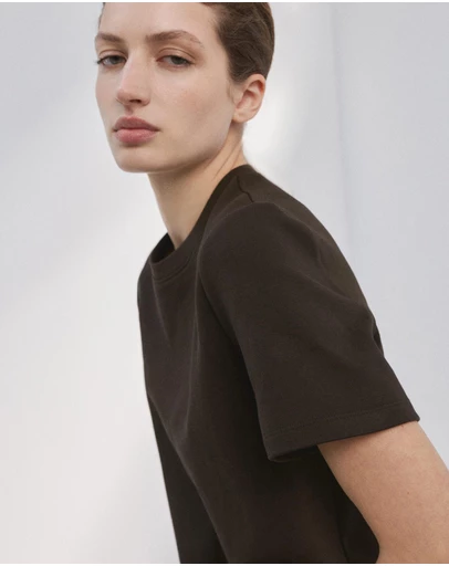 M.N.G - Short-Sleeved Cotton T-Shirt