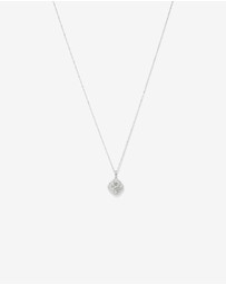Michael Hill - 0.65 Carat TW Cushion Shaped Diamond Cluster Pendant with Chain in 10kt White Gold
