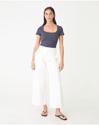 Forcast - Devon Scoop Neck Rib Tee