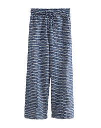 NEXT - Wide Leg Pull-On Linen Blend Trousers