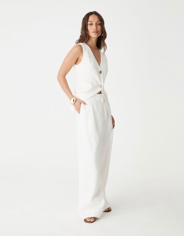 Forcast - Ami Wide Leg Linen Pants