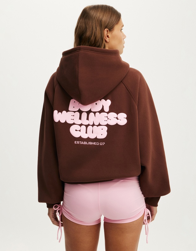 Cotton On Body Active - Plush Premium Graphic Raglan Hoodie