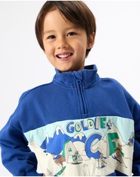 Goldie + Ace - Alpine Quarter Zip Sweater - Babies-Kids