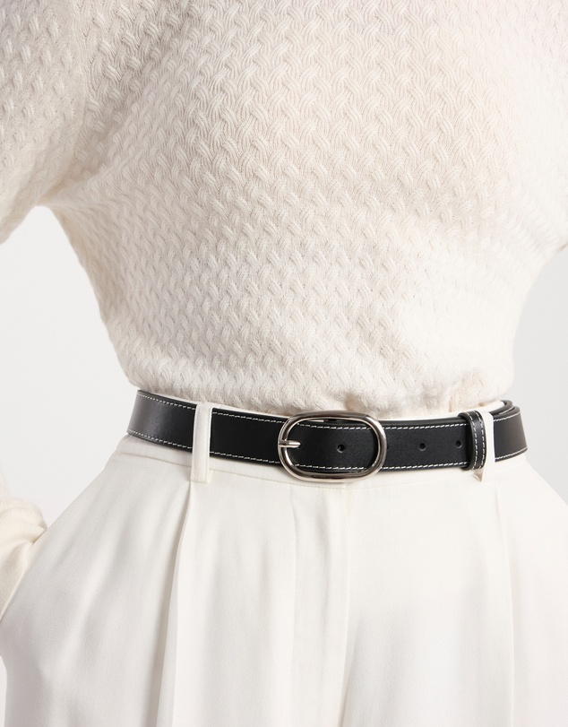 David Lawrence - Jagger Leather Contrast Belt